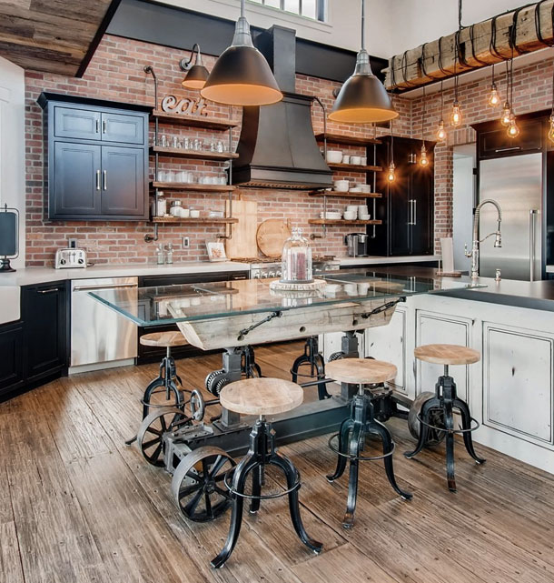 Hickory Kitchen Cabinets Loveland | Rustic Cabinets CO | Modern Kitchen ...